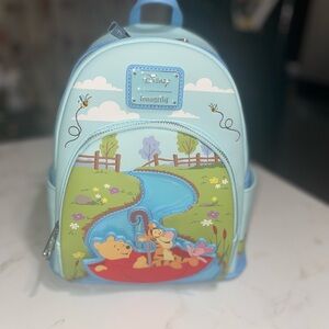 Loungefly Disney Winnie the Pooh Umbrella Scene Mini Backpack
